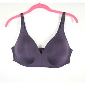 Soma 38C Bra Vanishing 360 Wireless Back Closure Stretch Plum Excellent Cond.